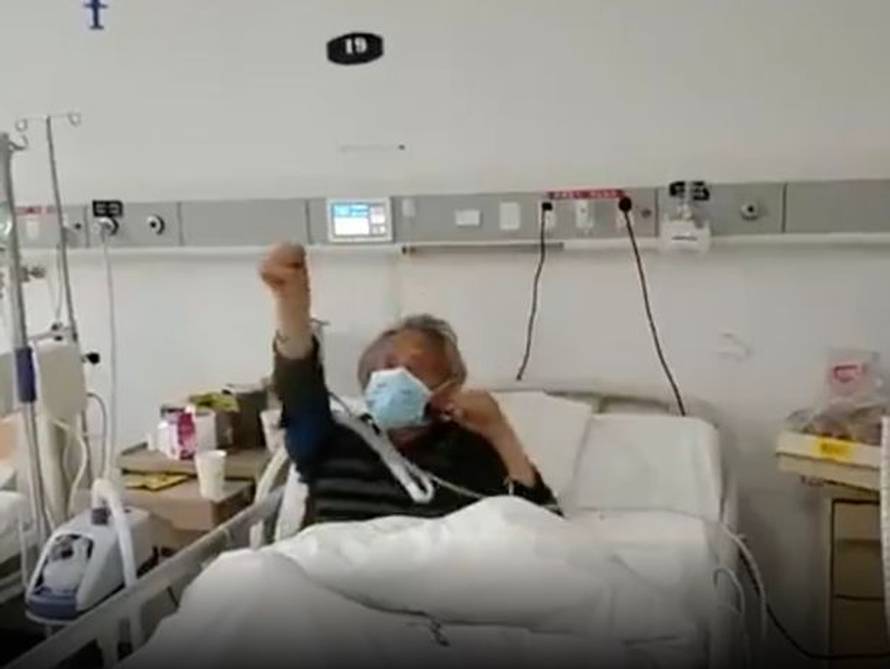 Pobjednički ples: Starac (87) je presretan jer je prebolio koronu