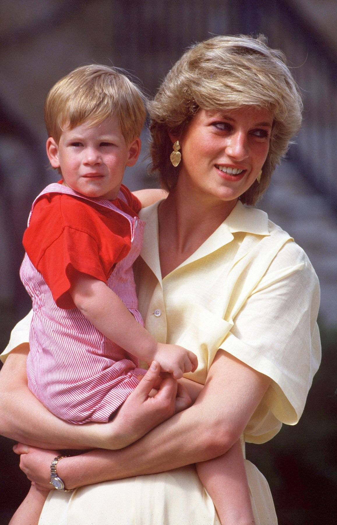 PRINCESS DIANA WITH PRINCE HARRY - 1987