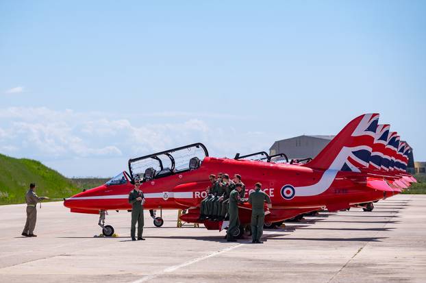 Zadar: Krila Oluje i akrobatska grupa Britanskog ratnog zrakoplovstva predstavili letačke programe