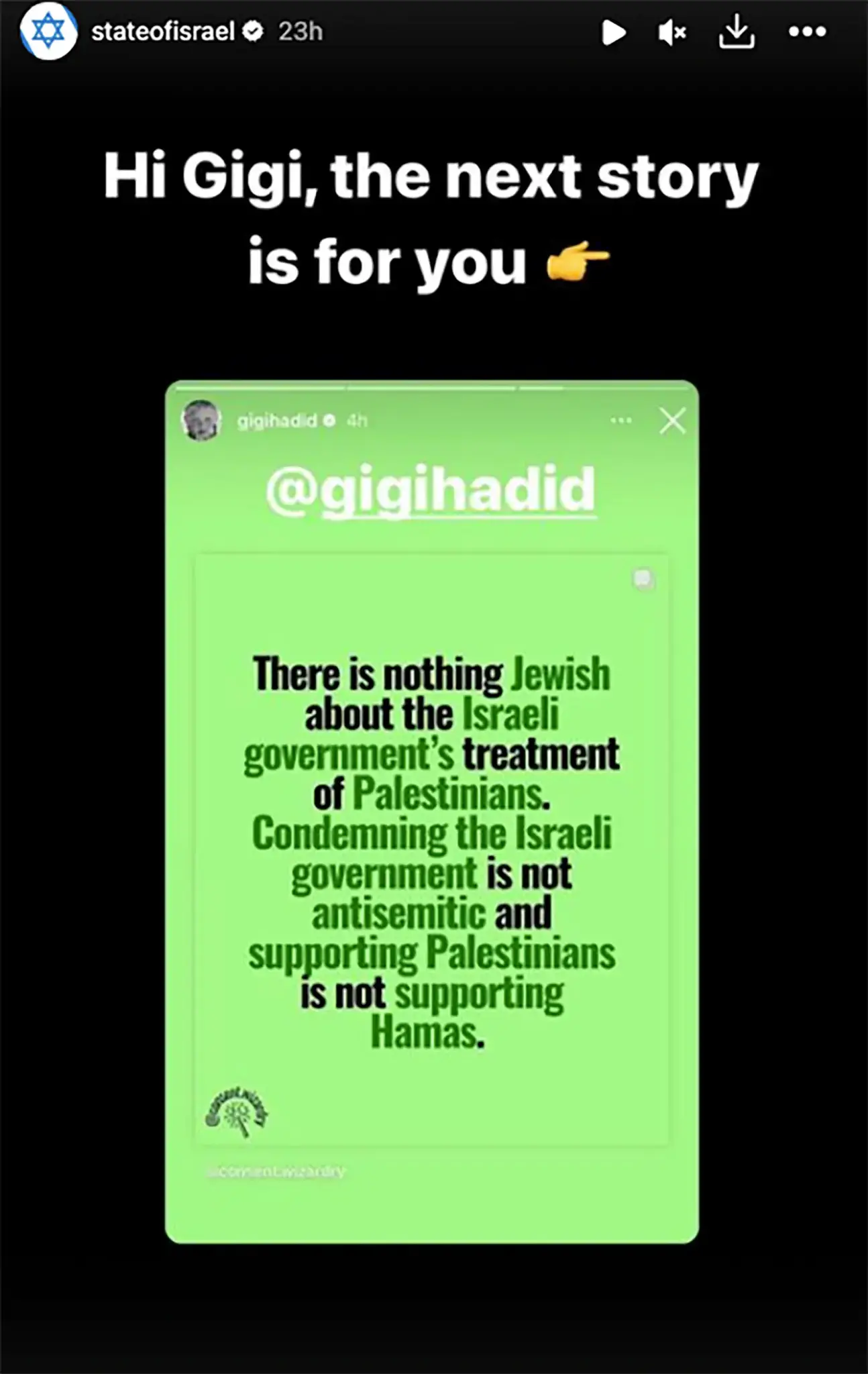 Gigi Hadid podržala Palestince, izraelska vlada ju je osudila na Instagramu: 'Ovo nije  hrabro...'