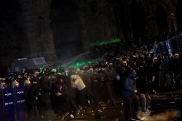 Protest against the detention of Istanbul Mayor Ekrem Imamoglu, in Istanbul