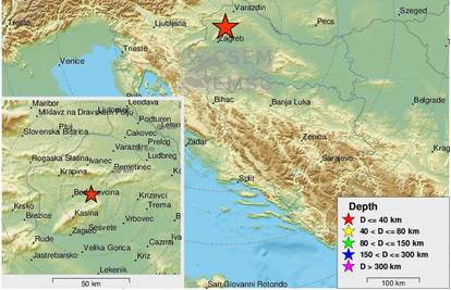 Zagreb i okolna naselja pogodio je potres od 3,7 po Richteru