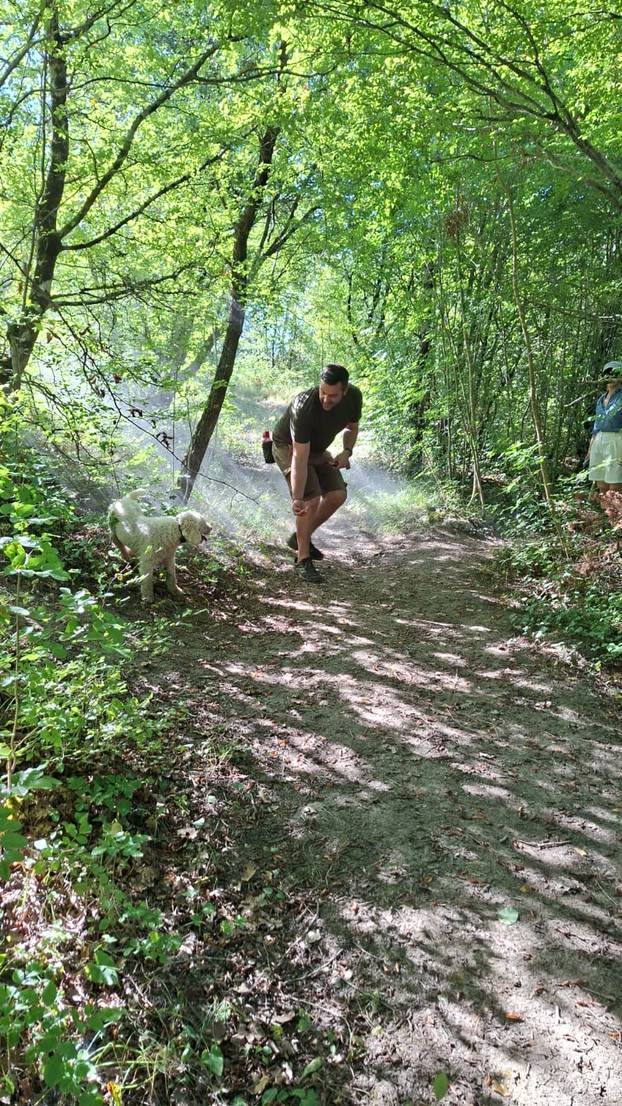 FOTO Pogledajte kako izgleda lov na tartufe u istarskoj šumi