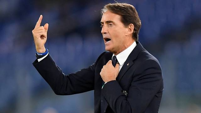 FILE PHOTO: Italy coach Roberto Mancini