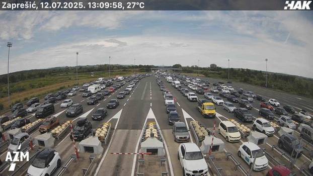 FOTO Nastala gužva kod Lučkog, kod Trakošćana kolona 6 km!