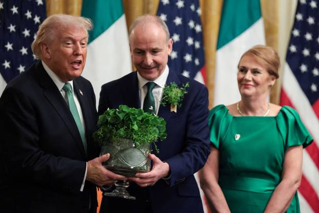 St. Patrick's Day reception at the White House, in Washington