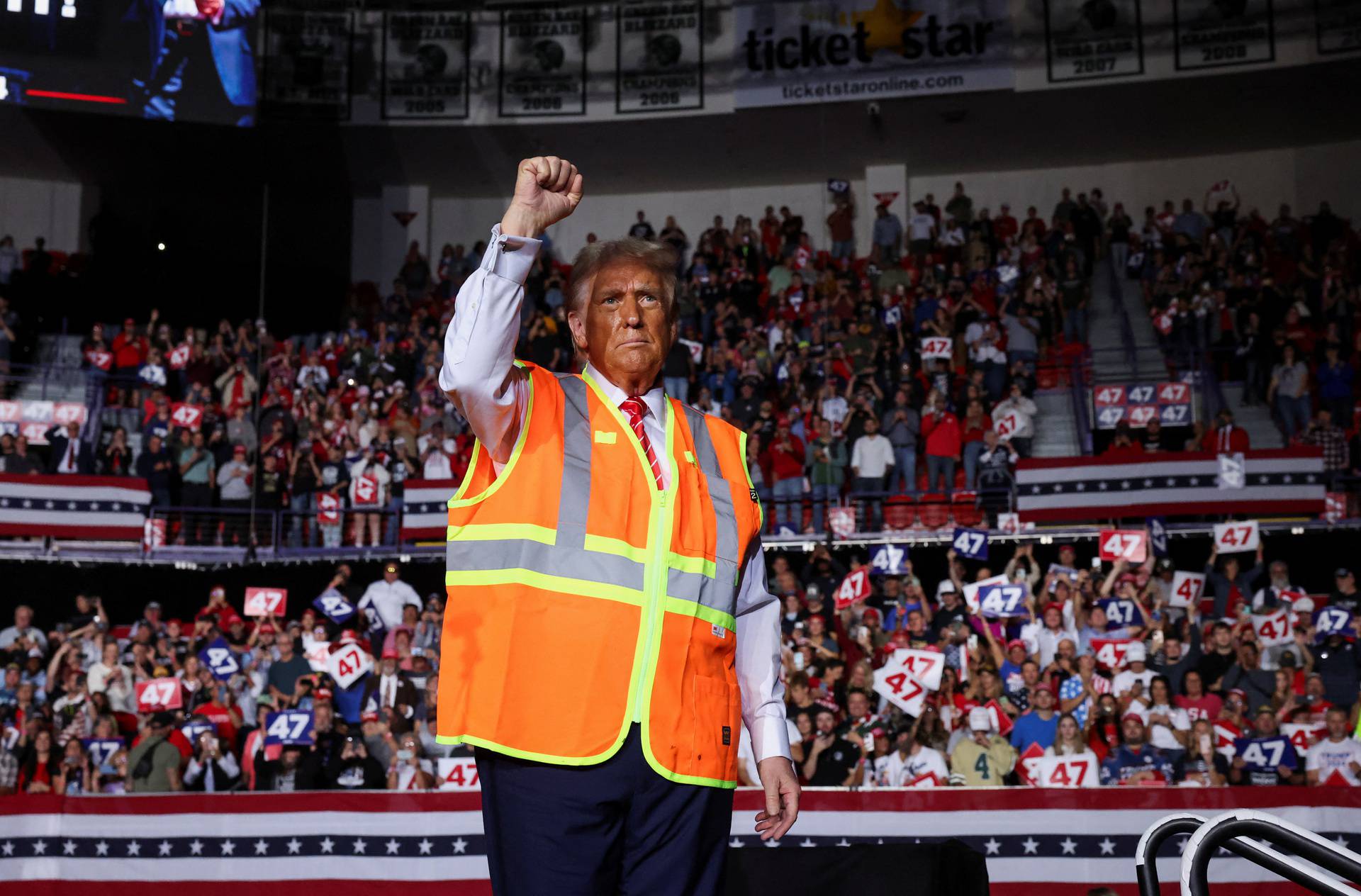 Republican presidential nominee and former U.S. President Trump holds a rally in Green Bay