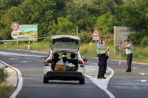 Dvije osobe na motociklu poginule na dionici ceste Rovinj-Kanfanar