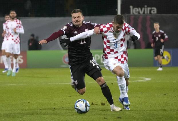 Euro 2024 Qualifier - Group D - Latvia v Croatia