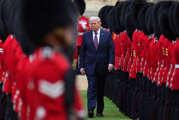 U.S. President Trump makes second state visit to Britain