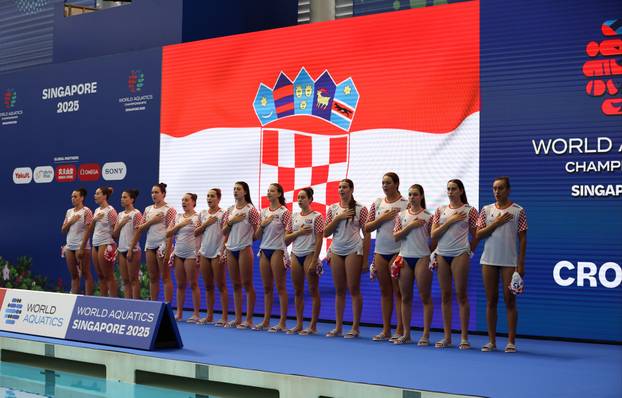 Svjetsko prvenstvo u vodenim sportovima - Singapur 2025. Vaterpolo,, žene, Hrvatska - Grčka