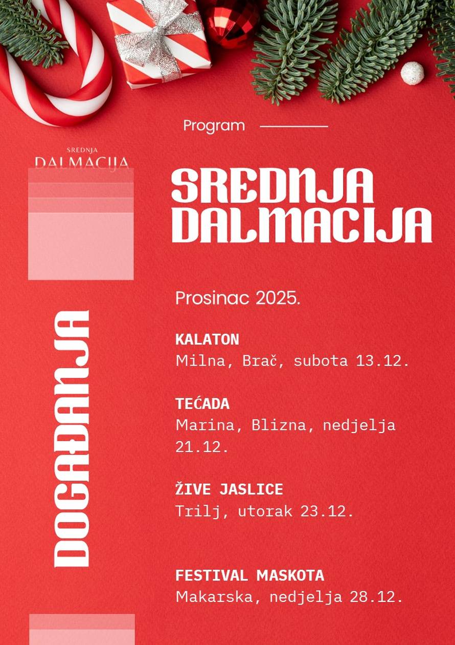 Splitsko - dalmatinska županija u blagdanskom ruhu - preko 300 adventskih događanja