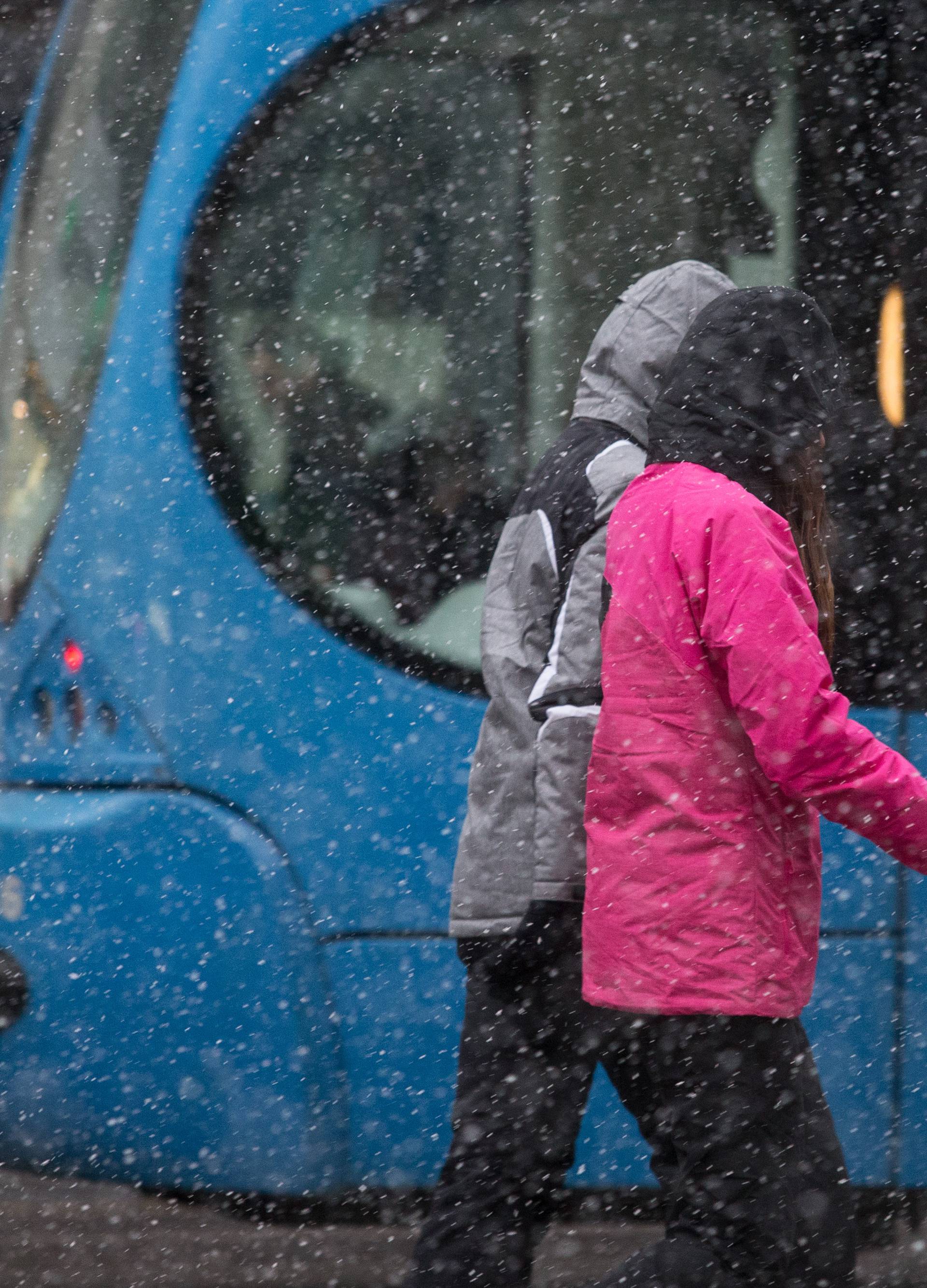 Stigla polarna fronta: Snijeg u zaleđu Šibenika, Dubrovnika...