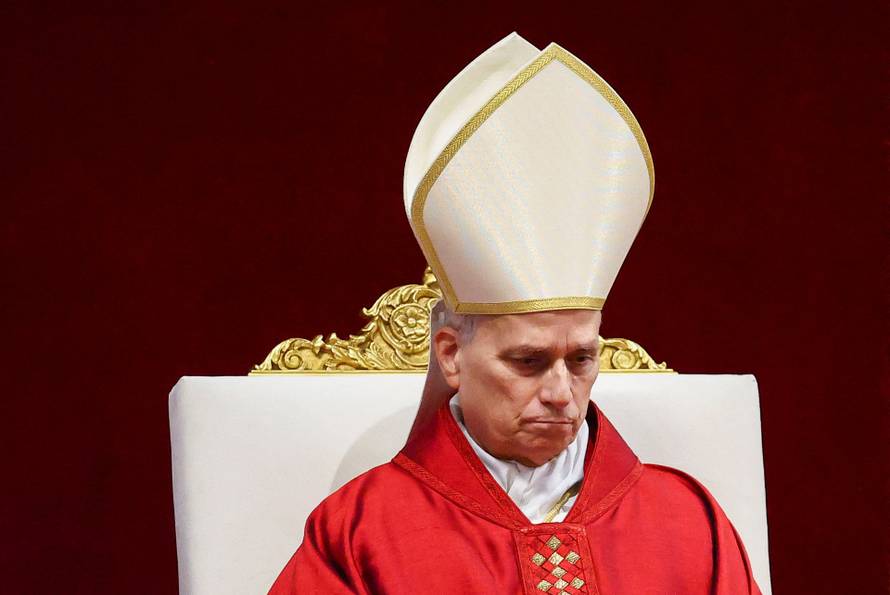 Good Friday Passion of the Lord service in St Peter's Basilica at the Vatican