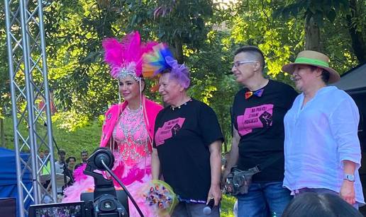 VIDEO Ivana i Mirjana sklopile partnerstvo na zagrebačkom Prideu, kuma im je bila Alka