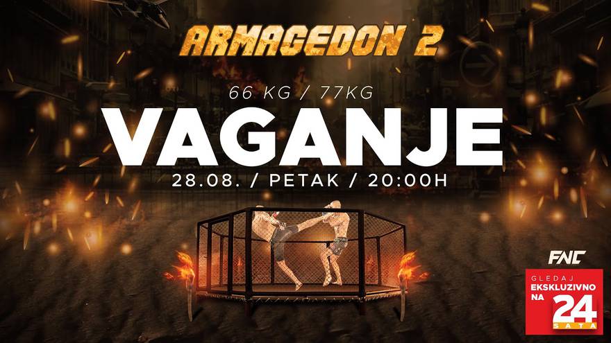 Spektakl Armagedon 2 samo na YouTube kanalu 24sata: Borci odradili vaganje, spremni su