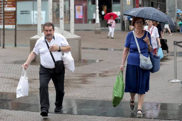 Ljetna kiša u Zagrebu