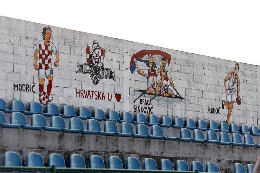 Stadion Dinara ukrašen muralima hrvatskih sportaša