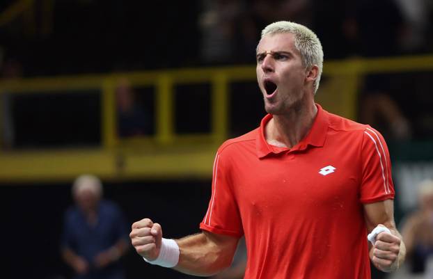 Split: Skupina D Davis Cupa, Hrvatska - SAD, Borna Gojo - Frances Tiafoe
