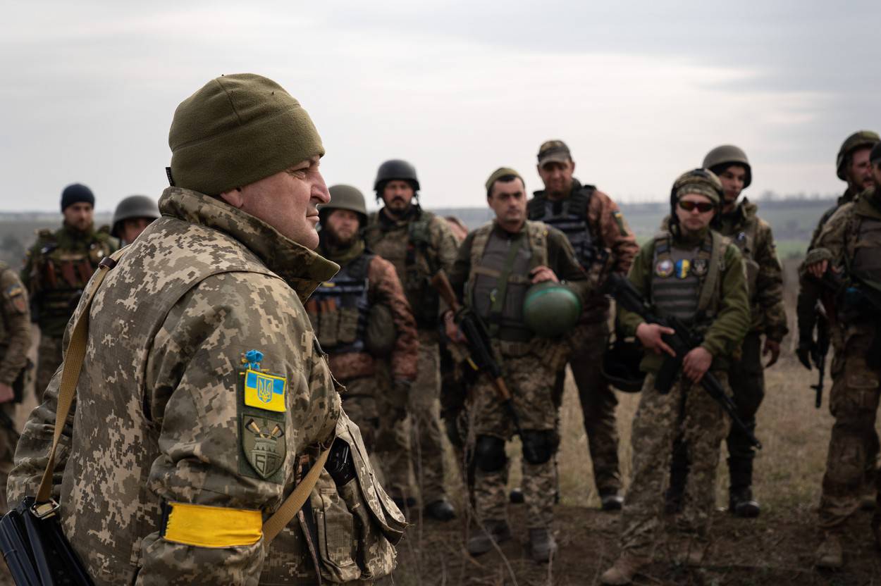 Ukrainian military training in Mykolaiv region, Ukraine - 09 Nov 2022