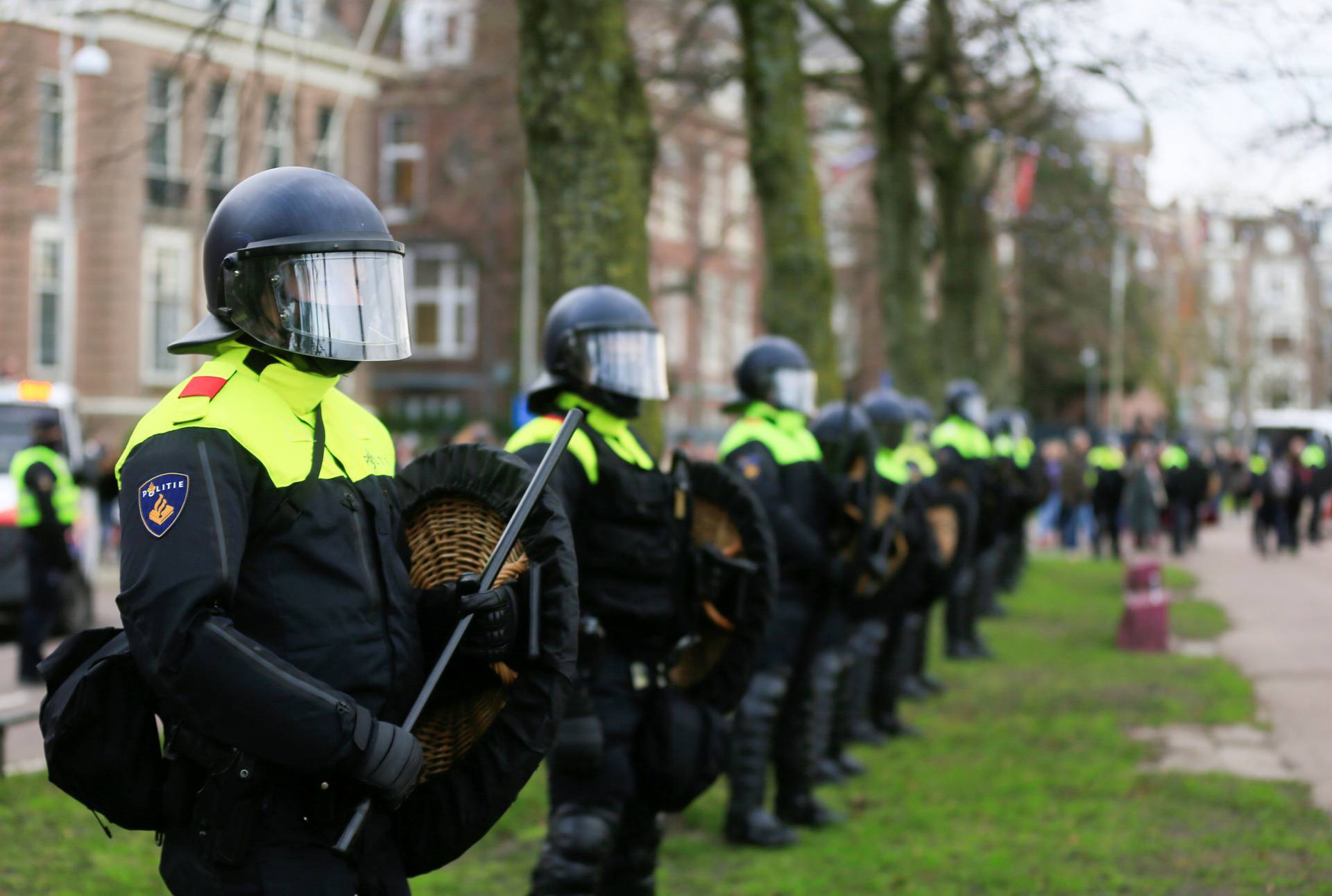 Protest against COVID-19 restrictions in Amsterdam