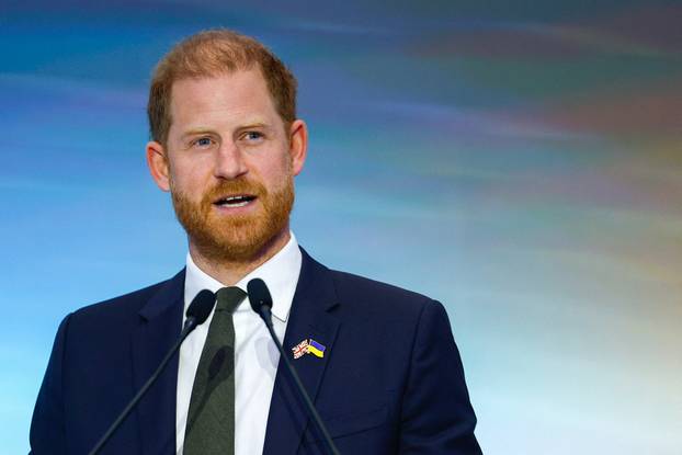 Britain's Prince Harry visits Ukraine
