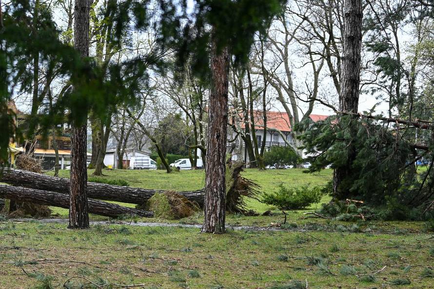 Zagreb: U nevremenu teško oštećeno gradsko groblje Mirogoj