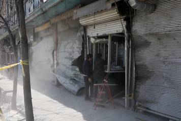 Aftermath of a strike on a police station, amid the U.S.-Israeli conflict with Iran, in Tehran