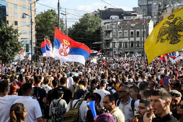 Beograd: Veliki studentski prosvjed Vidimo se na Vidovdan