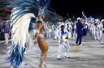 Carnival magic descends on Rio as second night of elite samba schools lights up the Sambadrome, in Rio de Janeiro