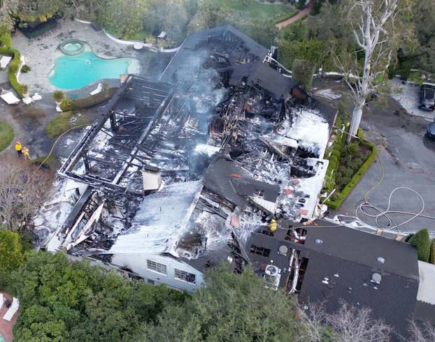 *EXCLUSIVE* Cara Delevingne's $7 million dollar Hollywood Hills home is severely damaged by a fire as the troubled British model just starts to get her life back on track