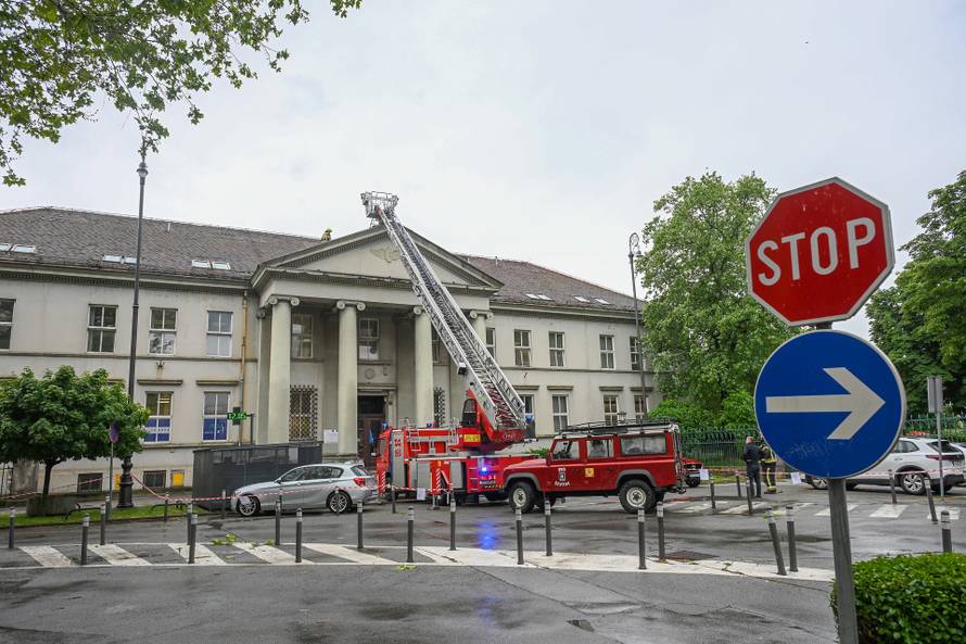 Zagreb: Vatrogasci intervenirali i na zgradi Doma zdravlja