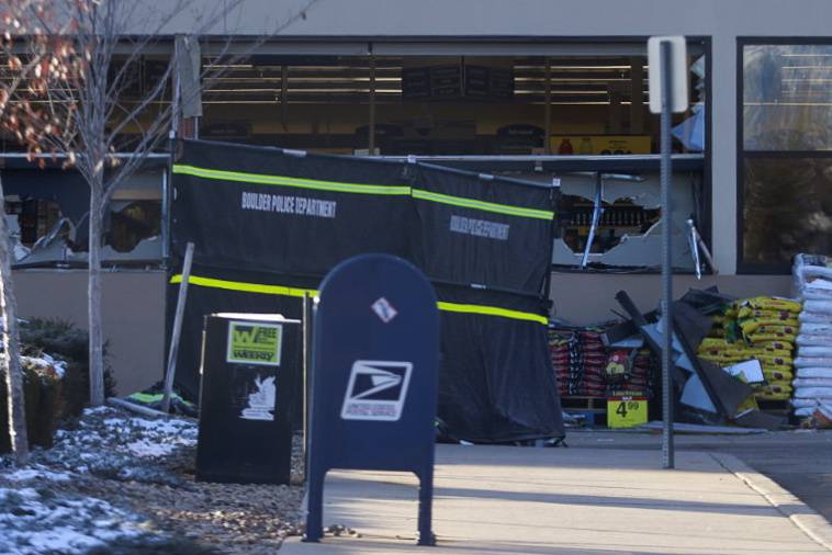 King Soopers grocery store day after mass shooting in Boulder, Colorado