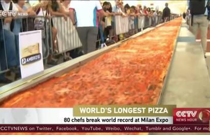 Talijani ispekli pizzu dugu 1595 metara i srušili rekord 