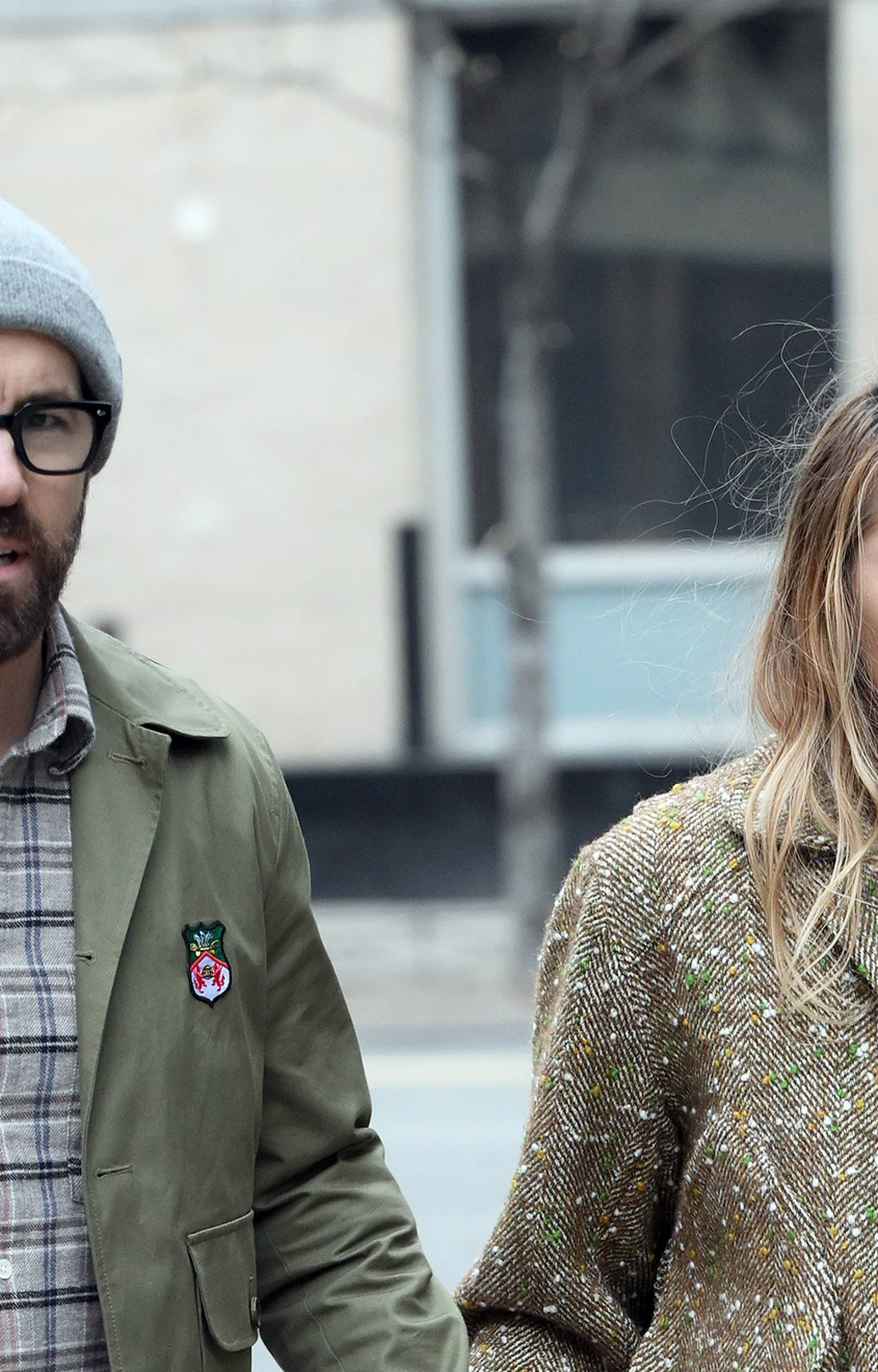 Blake Lively And Ryan Reynolds Holding Hadns While Out For A Morning Walk In New York City