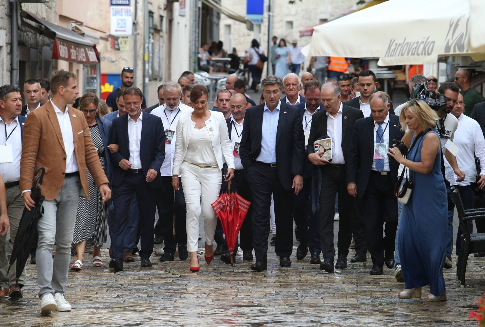 Premijer Andrej Plenkovic sa suradnicima stigao je u Sinj