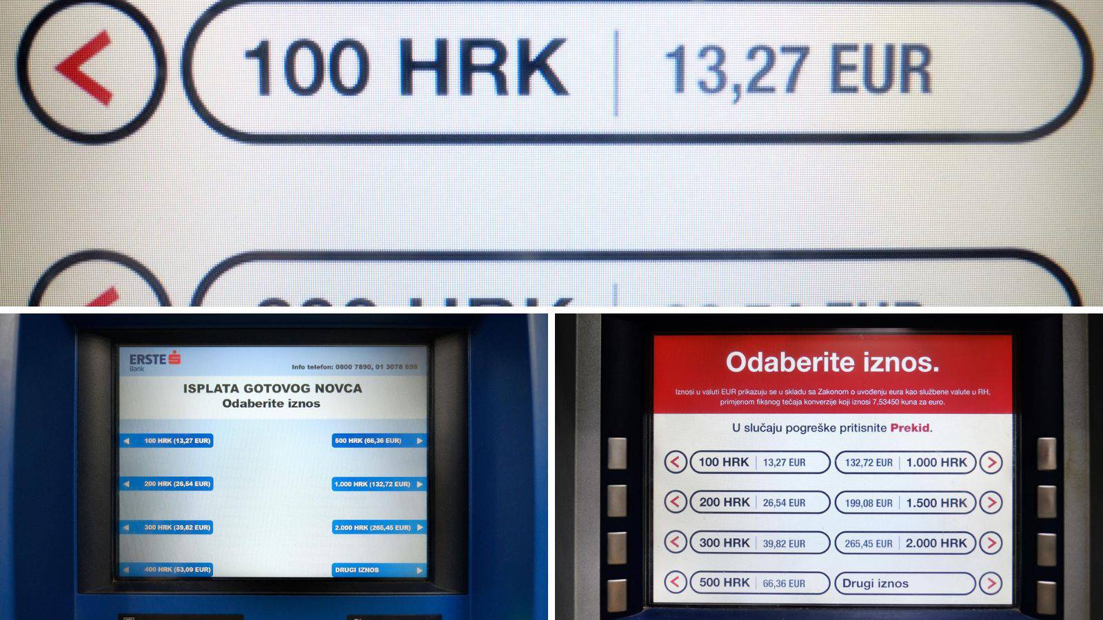 Prilagodba u tijeku: Bankomati sad pokazuju i stanje u eurima