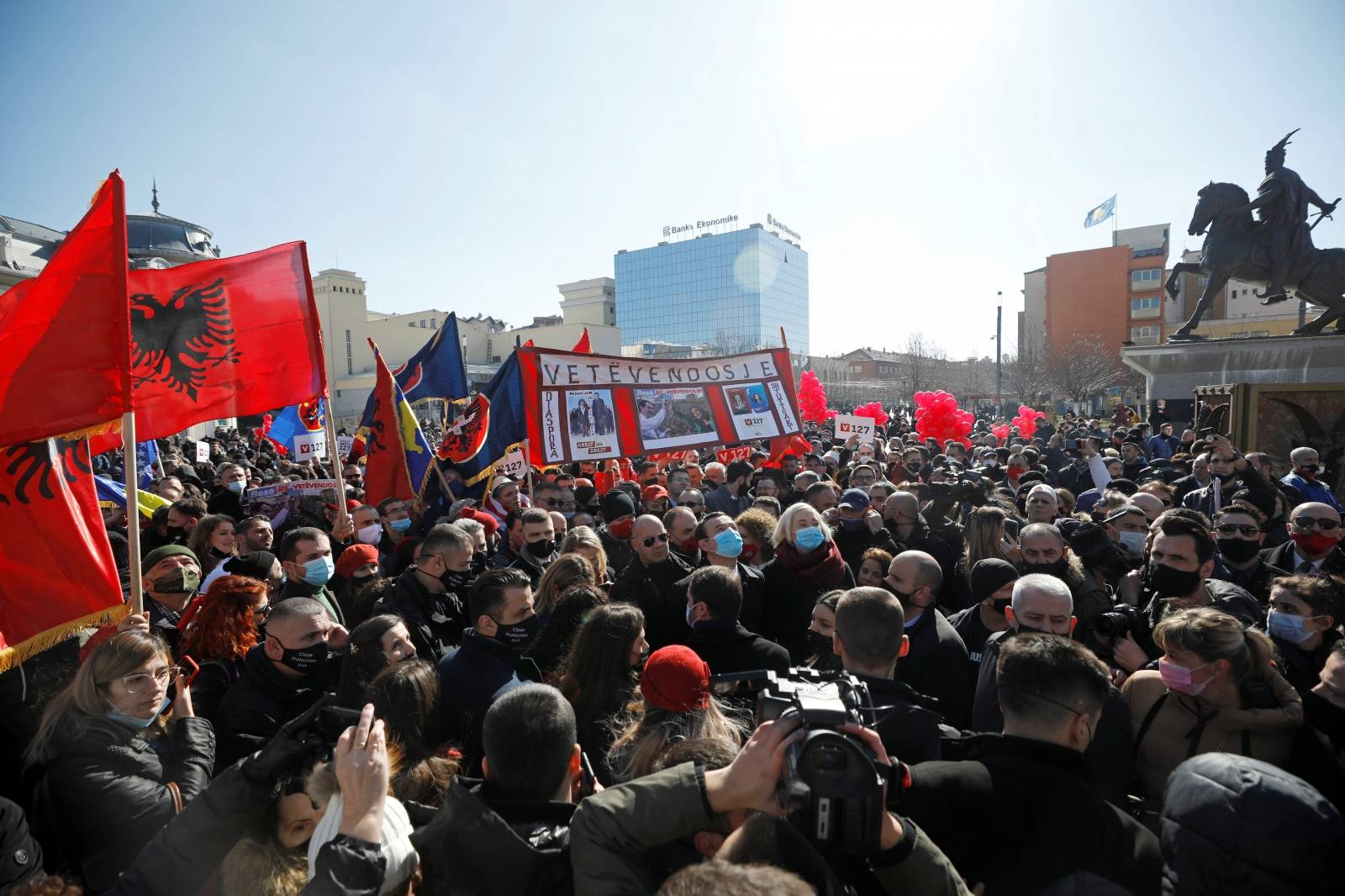 Final campaign rally of Vetevendosje party in Pristina