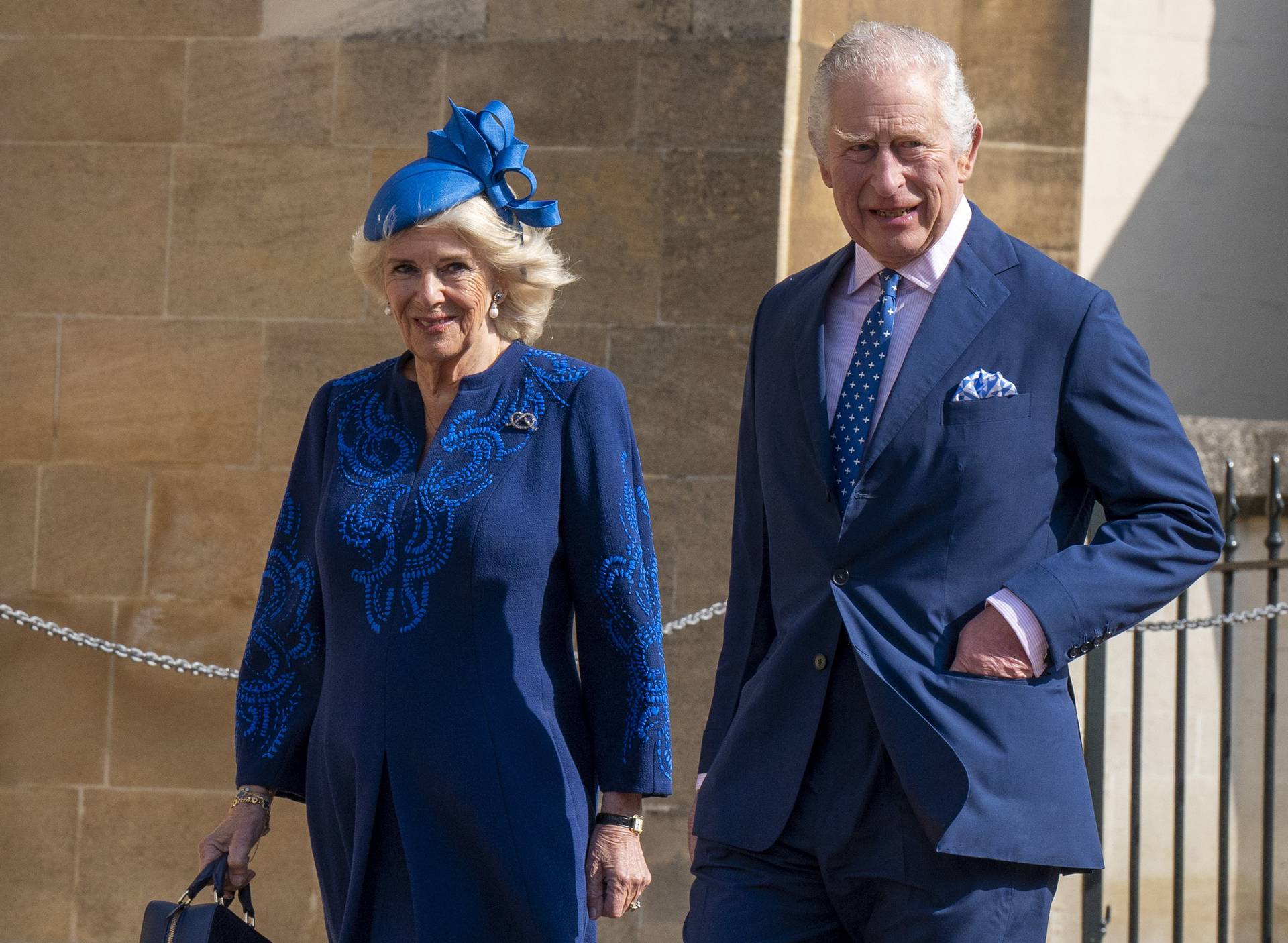 Royals at Easter Sunday Service