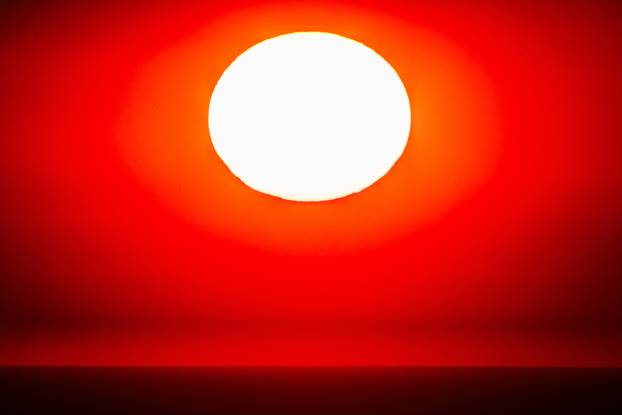 Vela Luka: Pogled sa Brda Hum na zalazak sunca iznad Jadranskog Mora