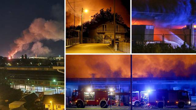 Veliki požar buknuo u dvorištu tvrtke na Žitnjaku, ozlijeđen je radnik: 'Vatra će sve progutati!'