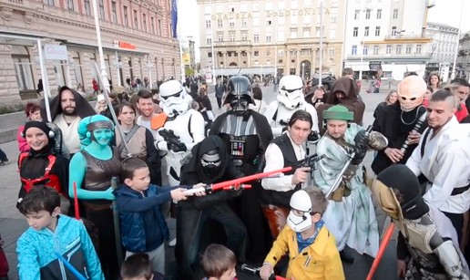 Sila je bila u Zagrebu: Darth Vaderi šetali glavnim trgom