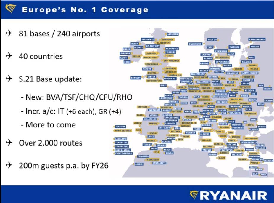 Karte od 19,99 eura: Ryanair će iz Zagreba letjeti u 12 gradova