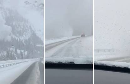 Drama na autocesti: S planine krenula lavina, vozači u panici!