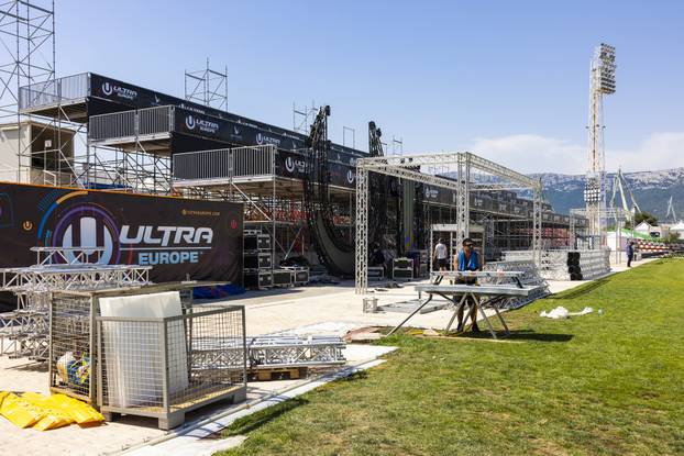 Pripremni radovi za festival Ultra