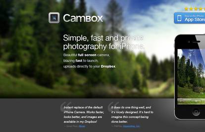Domaći Cambox automatski s iPhonea šalje slike u Dropbox