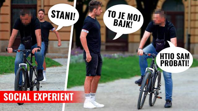 Ostavljao bicikl prolaznicima po Zagrebu da vidi jesu li pošteni: 'Heeej, što to radiš!? Vraćaj se!'