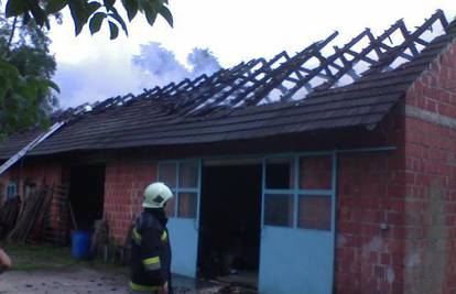 Dječak (10) upaljačem je zapalio sjeno i spalio krov