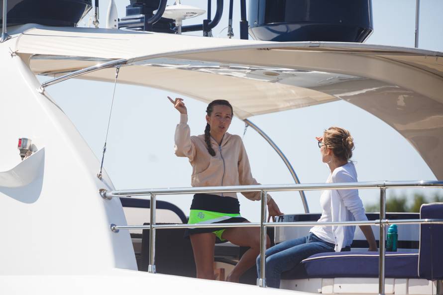 Zadar: Novak Đoković s obitelji na jahti Asha