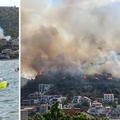 Požar buknuo kraj Rogoznice: 'Vatra se približila kućama, brzo se proširila jer vjetar jako puše'